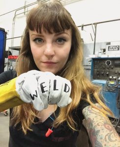 Cynthia Phillips Customizes her Welding Gloves